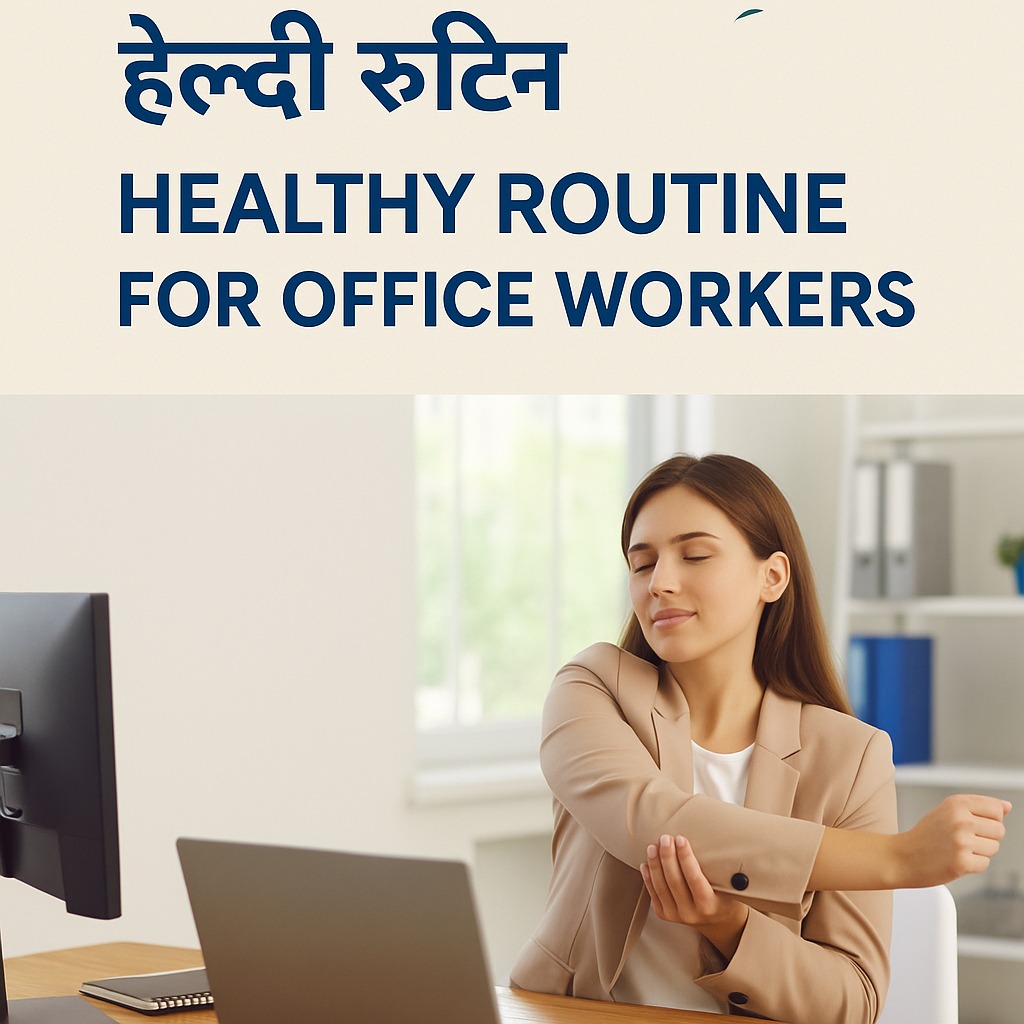 healthy routine for office worker